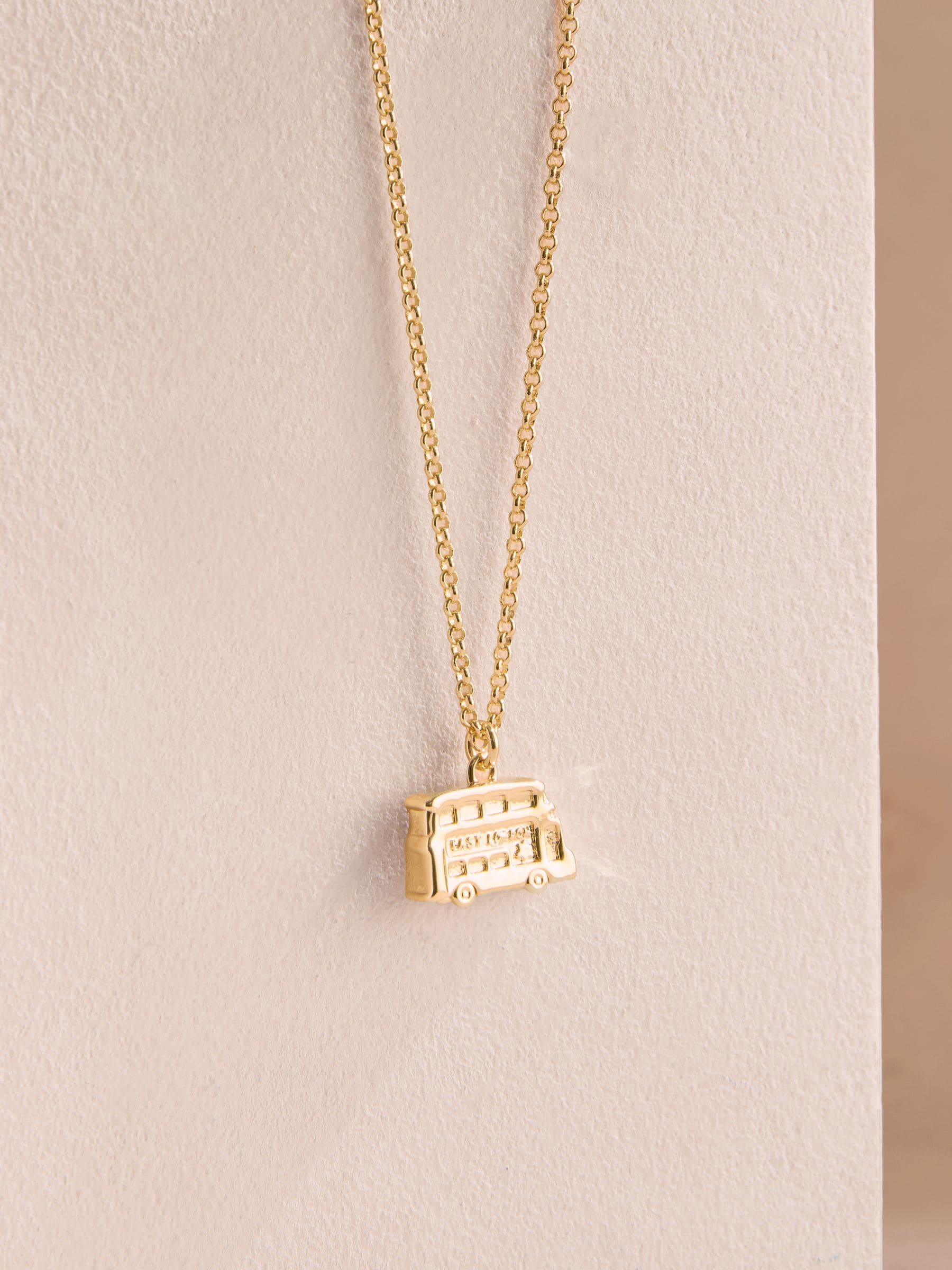 Cath Kidston gold-tone London bus pendant necklace (British brand)