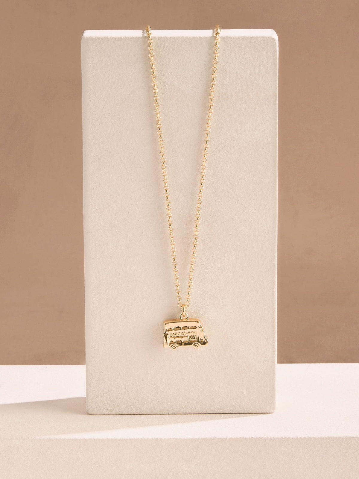 Cath Kidston gold-tone London bus pendant necklace (British brand)