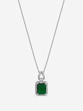 Jon Richard emerald cubic zirconia perfume bottle pendant 16 inch chain - British product