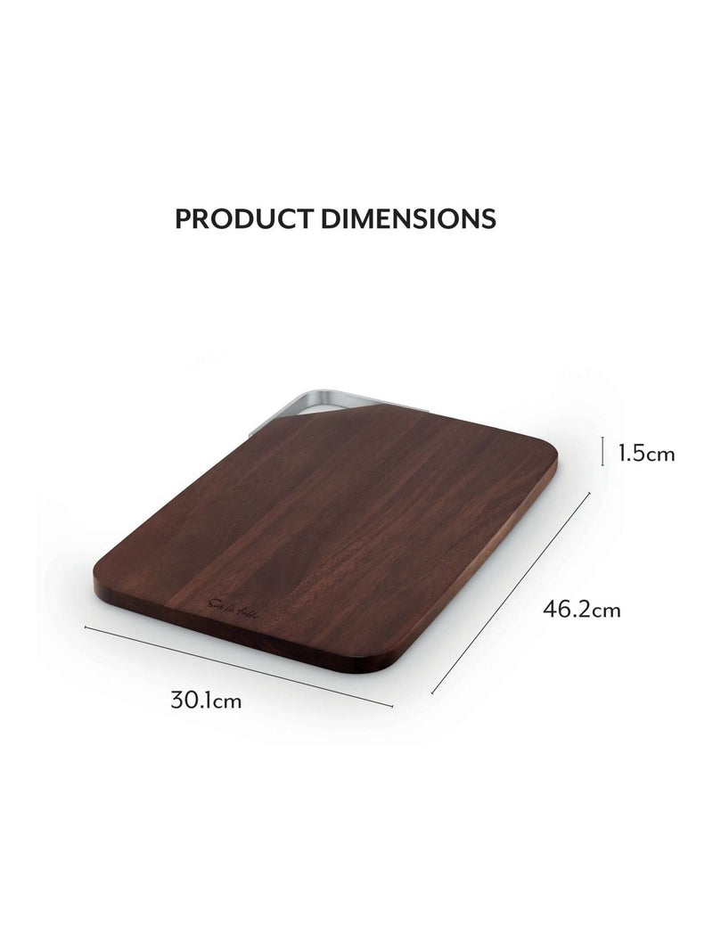 Sur La Table walnut large rectangular chopping board (British brand)