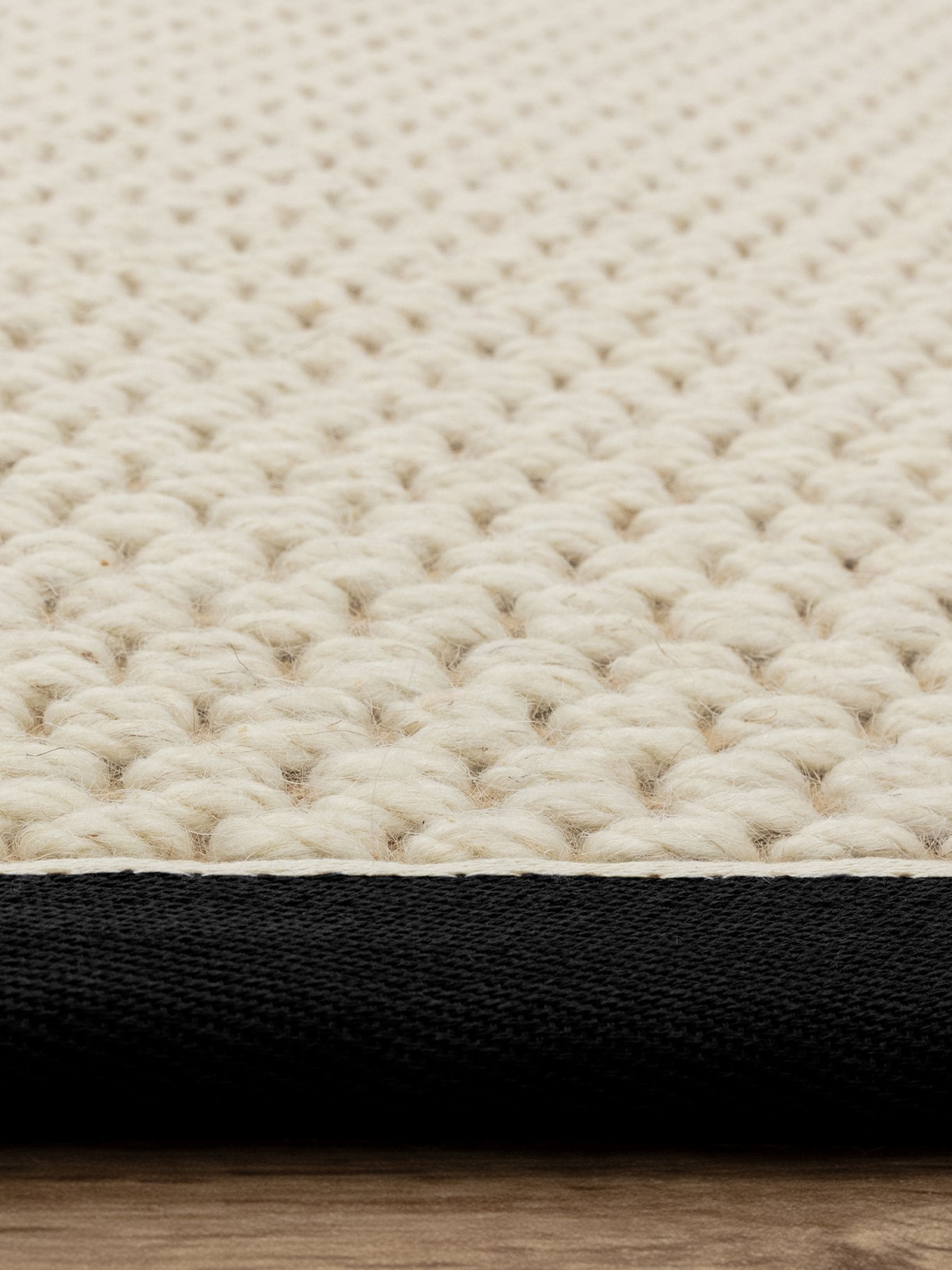 Asiatic Rugs Korra charcoal cream double loop rug (British brand)