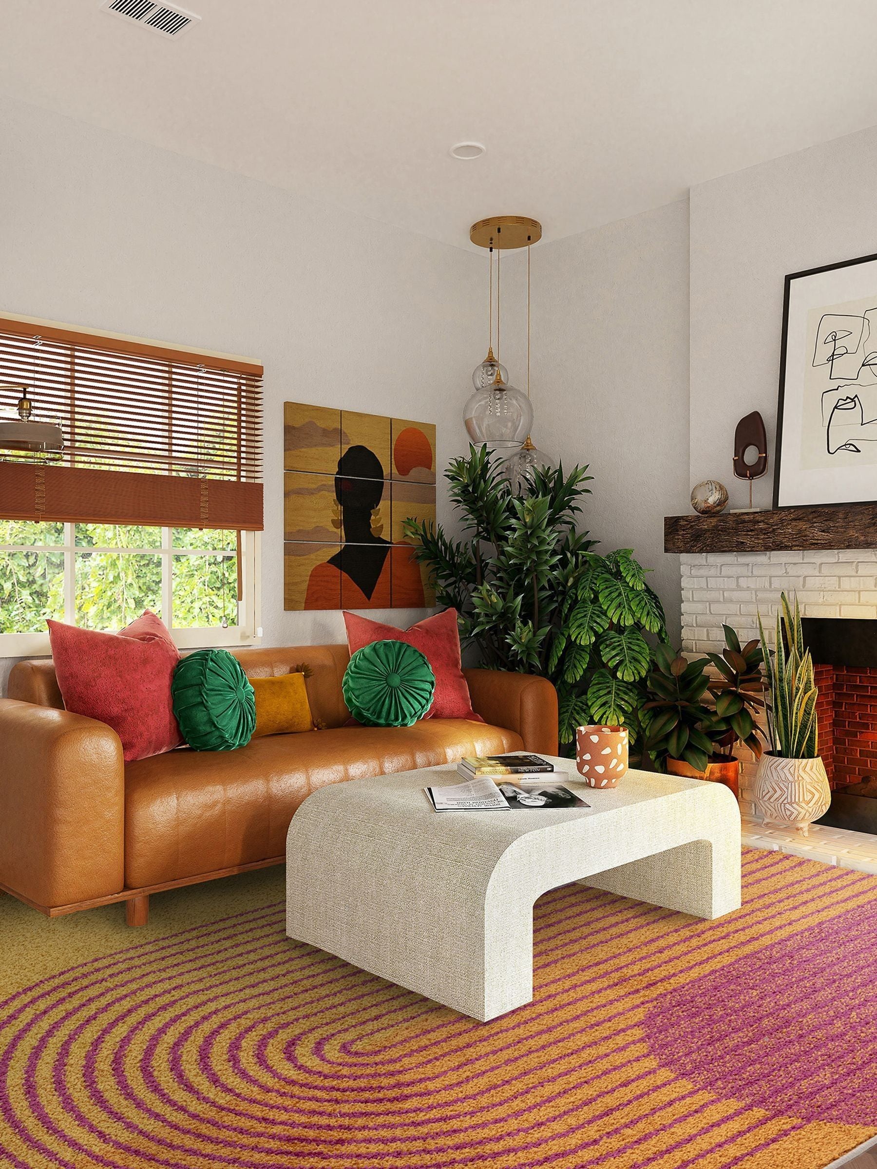 Asiatic Rugs Orange Muse Retro Rug
