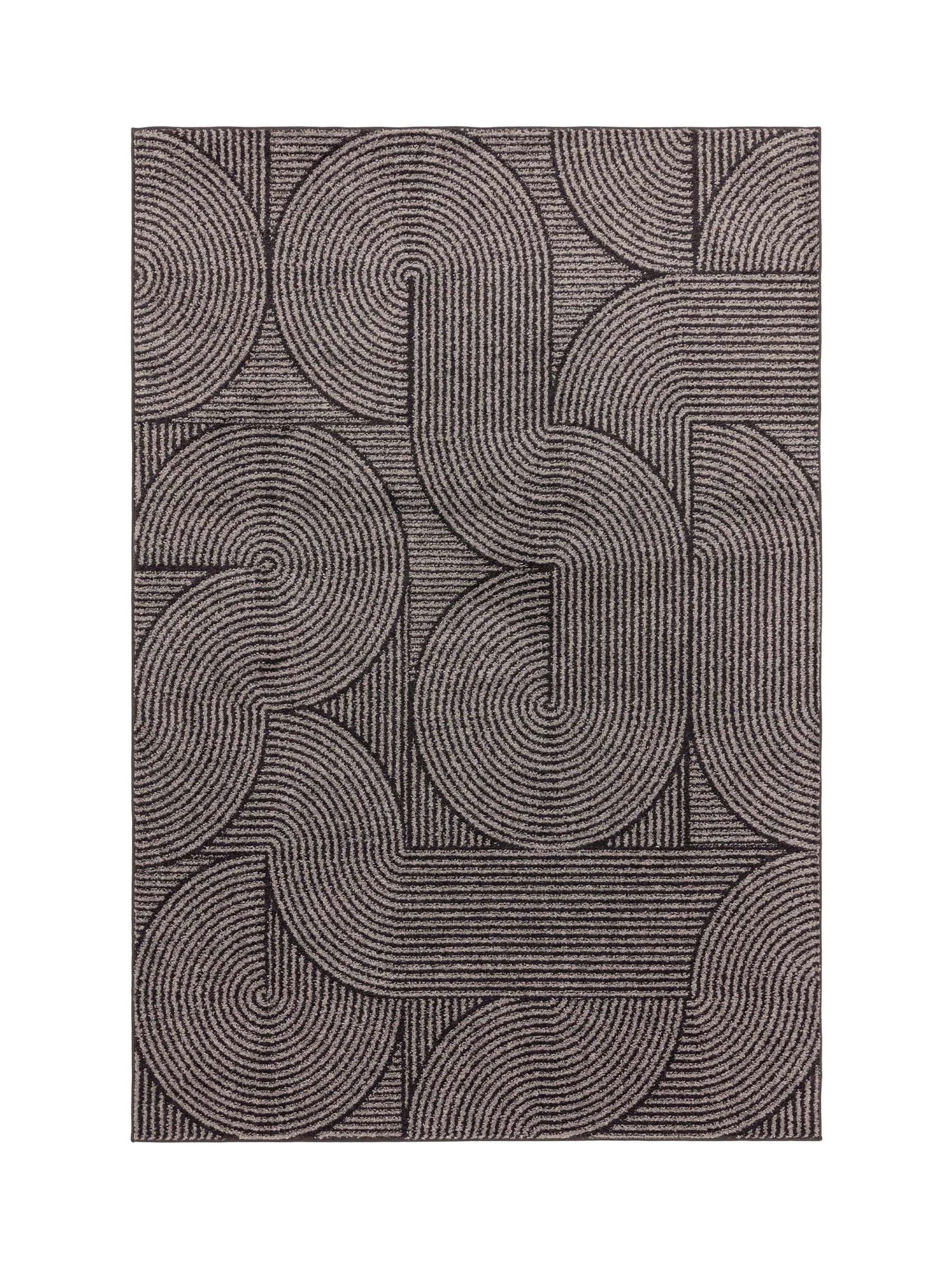 Asiatic Rugs Charcoal Muse Swirl Rug 160x230cm - British product