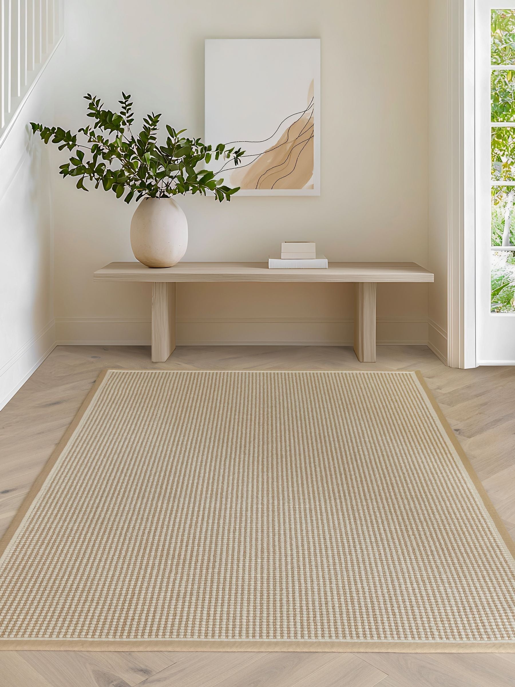Asiatic Rugs Linen Cream Korra Loop Rug