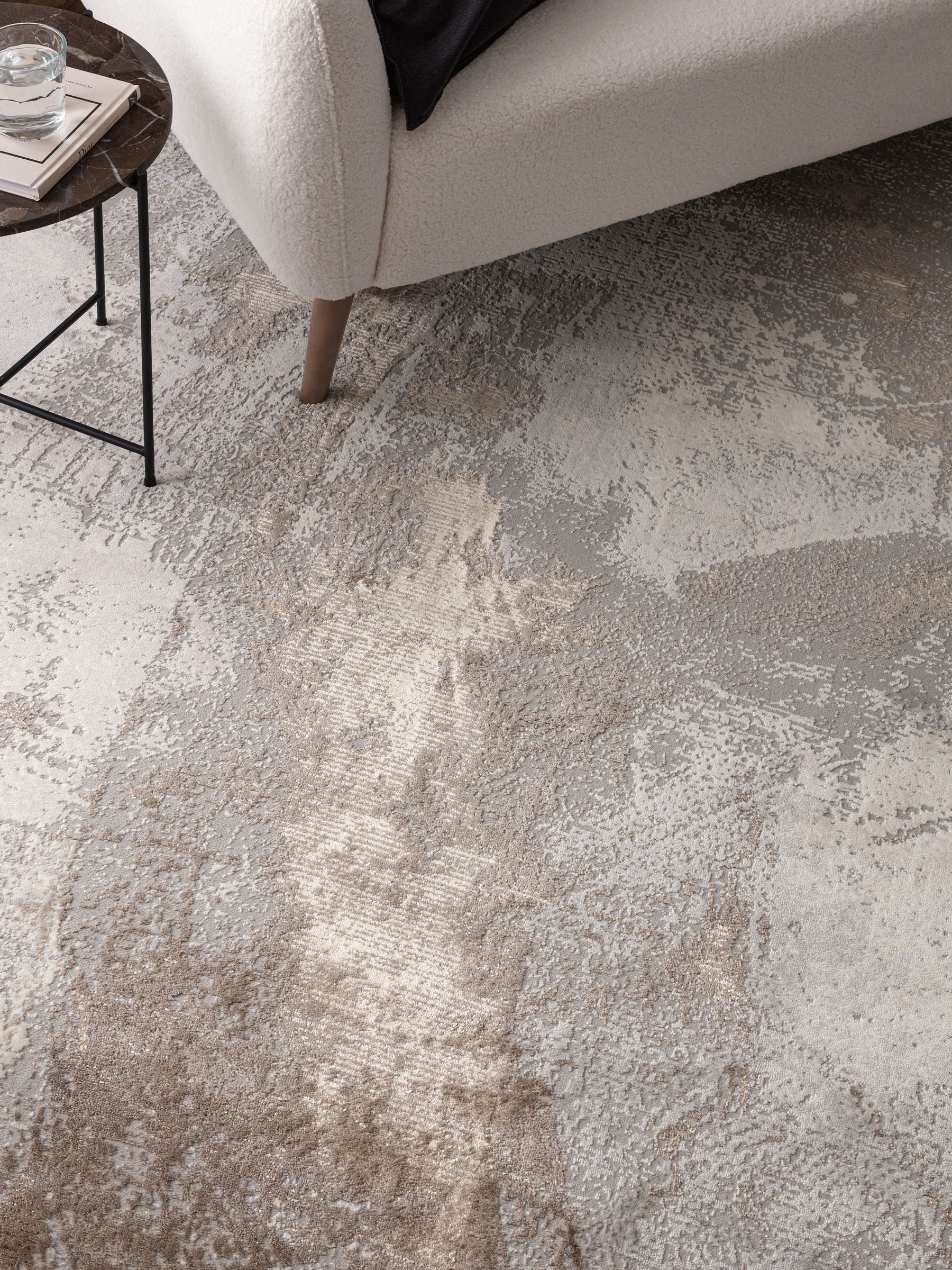 Asiatic Rugs Taupe Stellar Brushstroke rug (British brand)