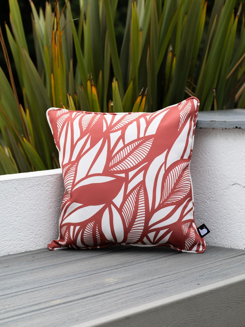 Extreme Lounging marsala red outdoor cushions 2 pack, imported from the UK