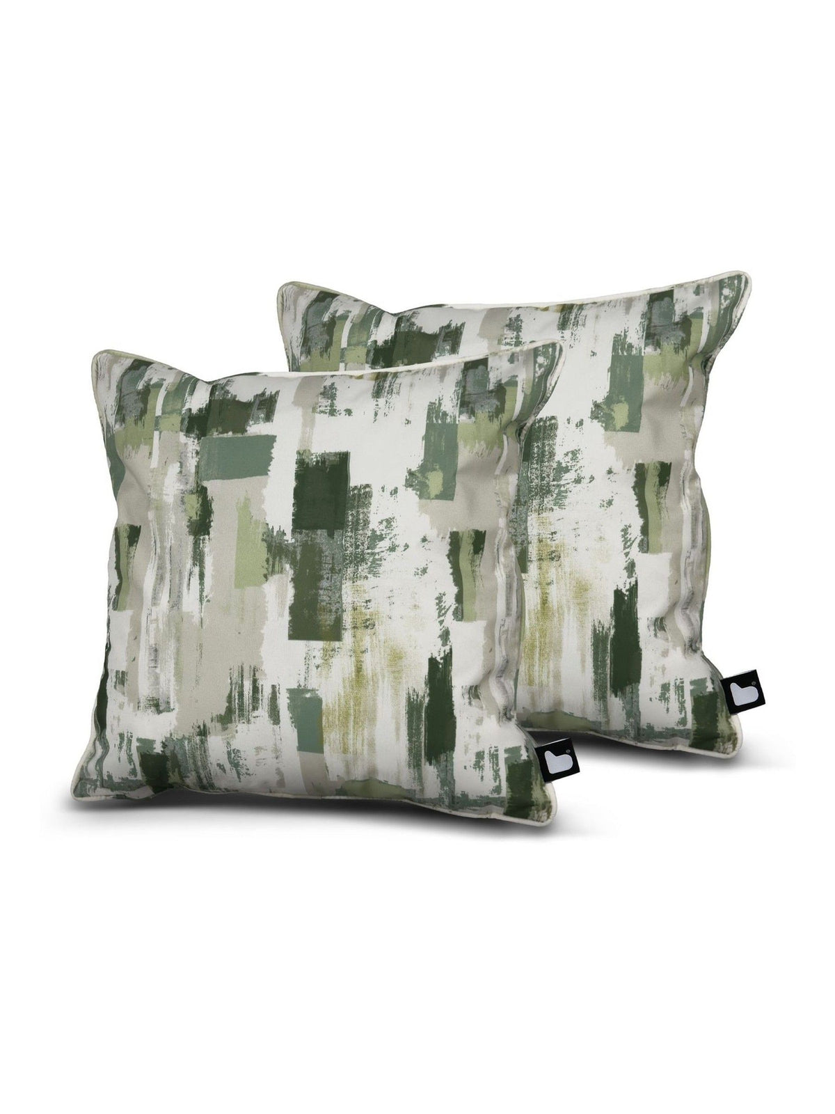Prestigious Textiles outdoor cushions green 2 pack 43x43cm, imported from the UK