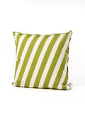 Extreme Lounging olive green oblique stripe outdoor cushions 50x50cm 2 pack, imported from the UK