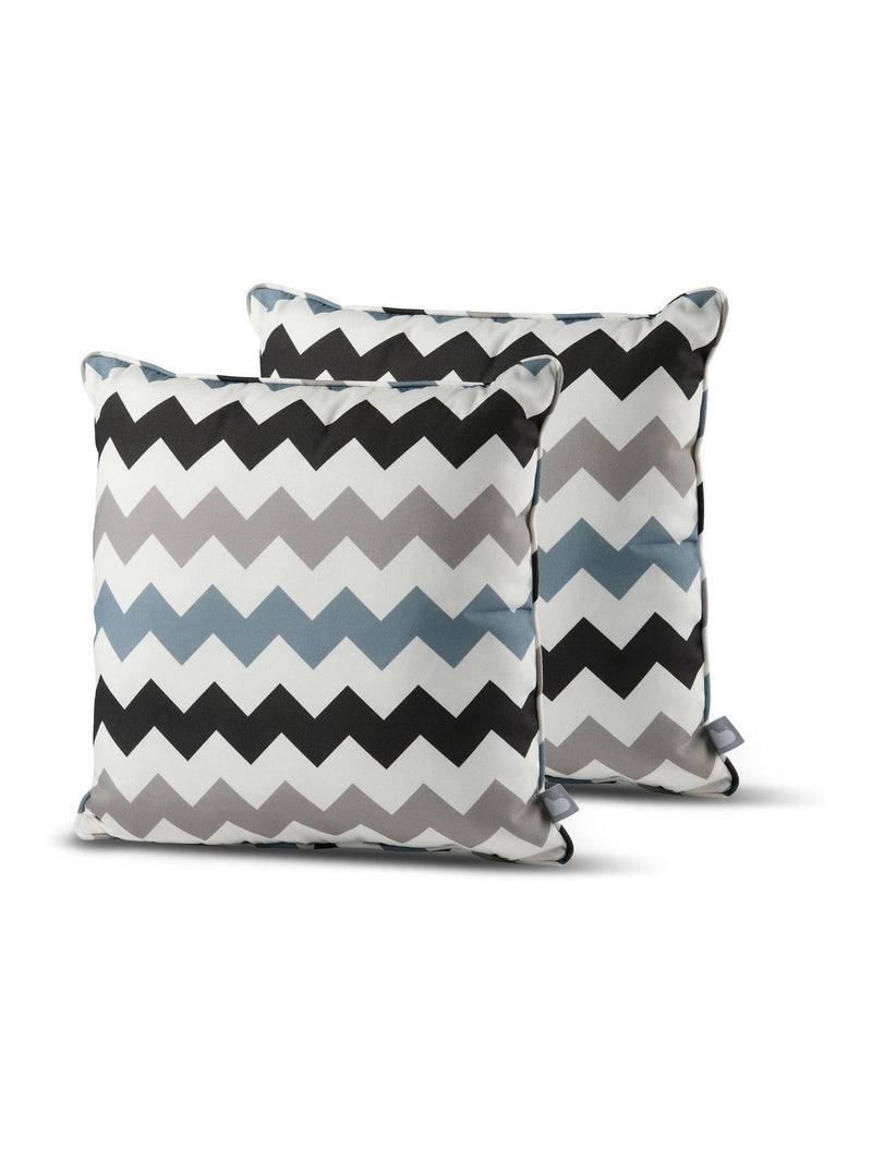 B-Cushions outdoor cushion 2 pack chevron grey 50x50cm - British product