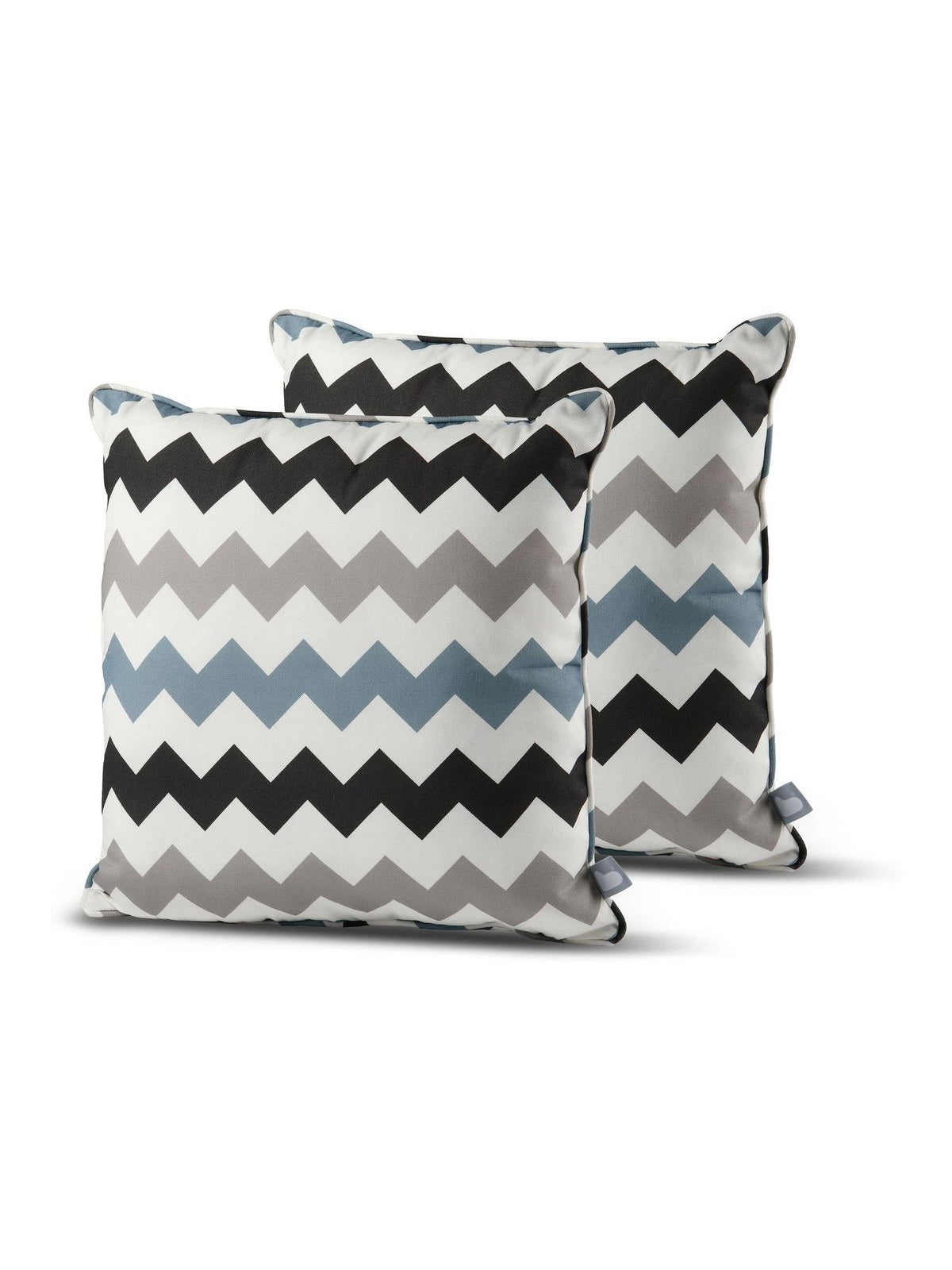 B-Cushions outdoor cushion 2 pack chevron grey 50x50cm - British product