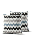 B-Cushions outdoor cushion 2 pack chevron grey 50x50cm - British product
