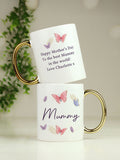Personalised PMC butterfly ceramic mug - British product