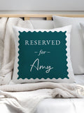 PMC teal blue Reserved For cushion 40x40cm, imported from the UK