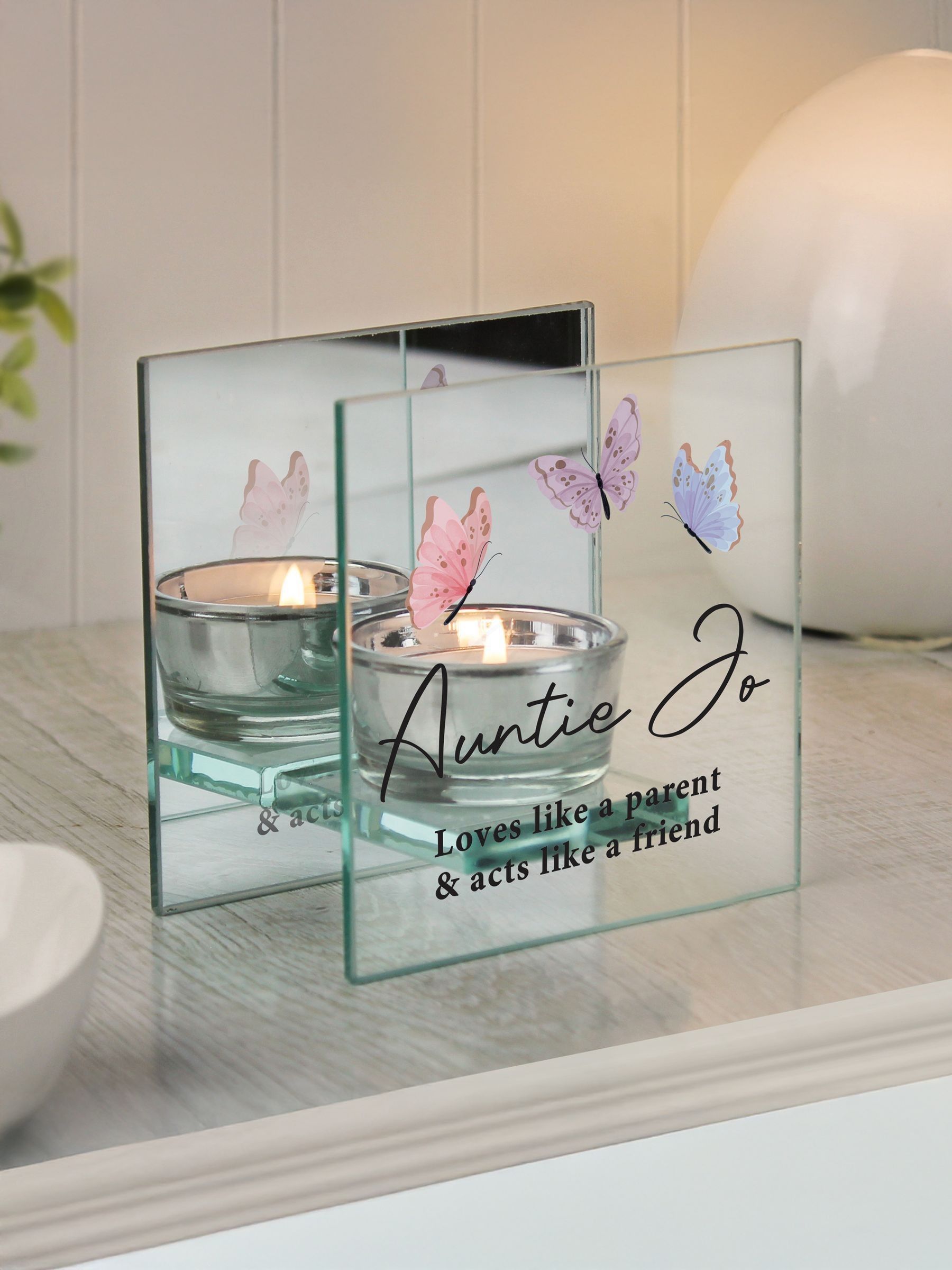 PMC butterfly tealight holder 10cm, imported from the UK