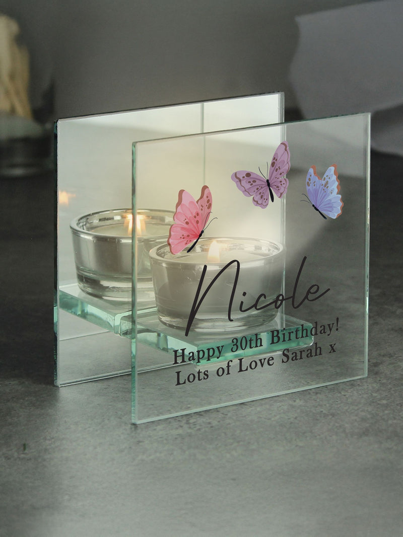 PMC butterfly tealight holder 10cm, imported from the UK