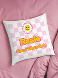 PMC personalised checked cushion 40x40cm - British product
