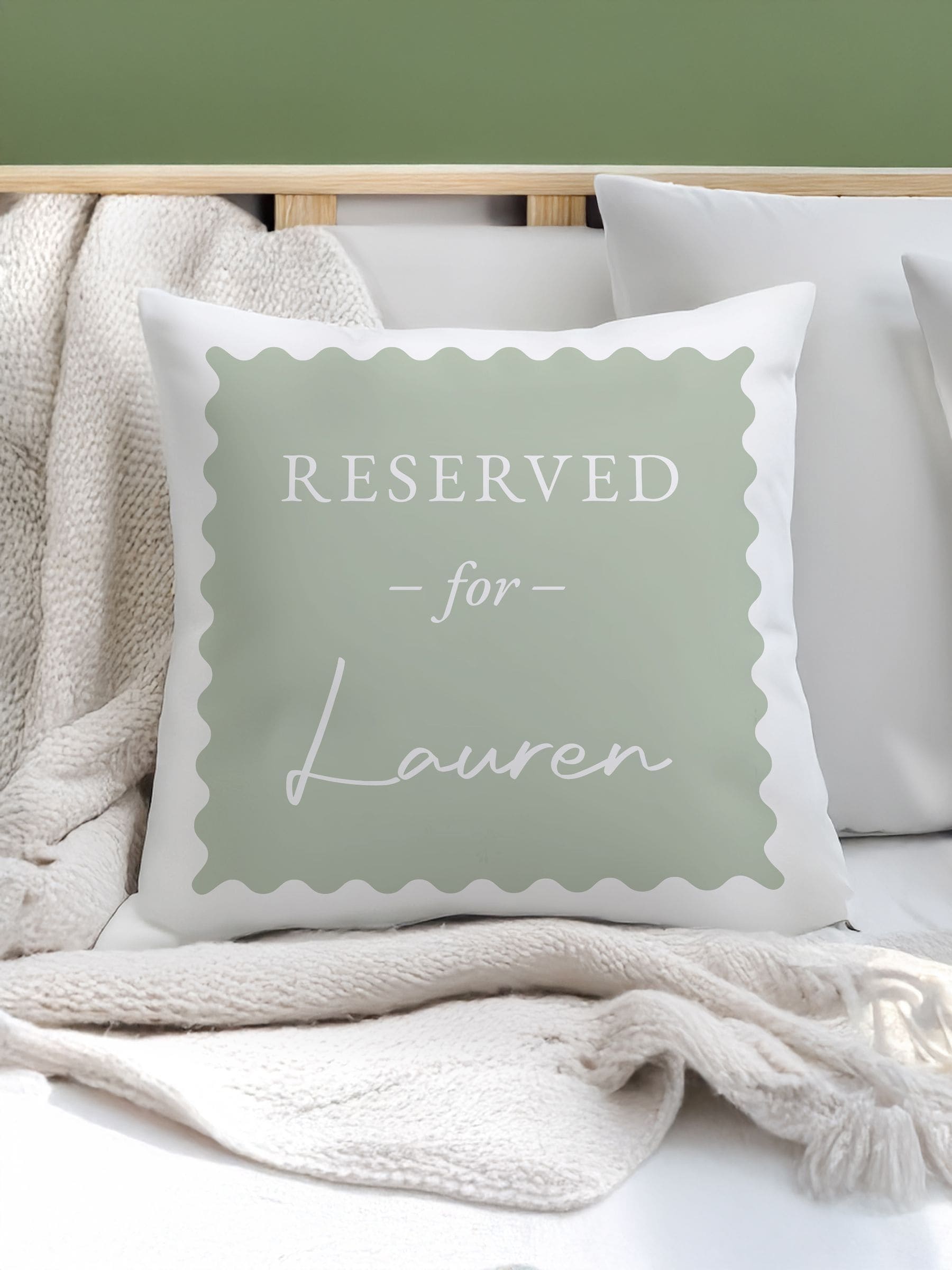 PMC personalised reserved for cushion 40x40cm (British brand)