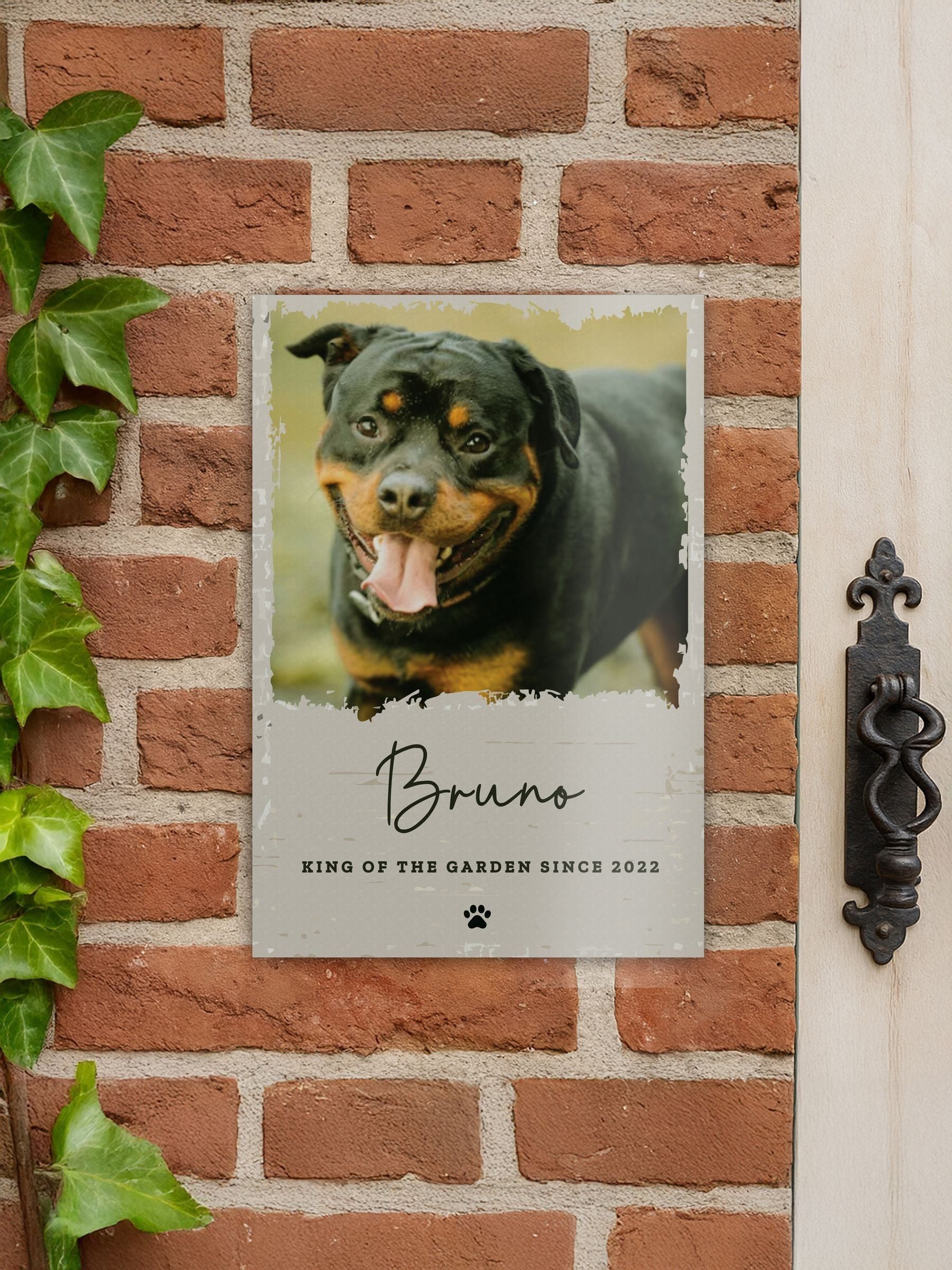 PMC personalised pet garden sign 19.4x30.5 cm, imported from the UK