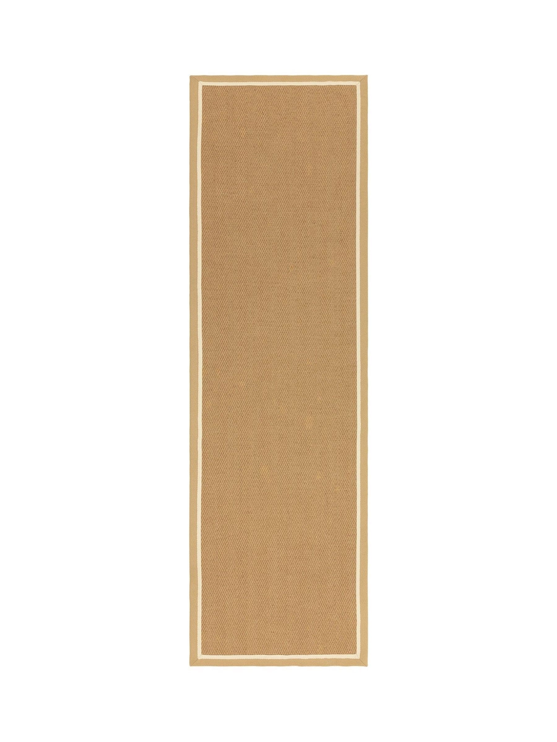 Asiatic Rugs Linen Cream Bordo Herringbone Runner