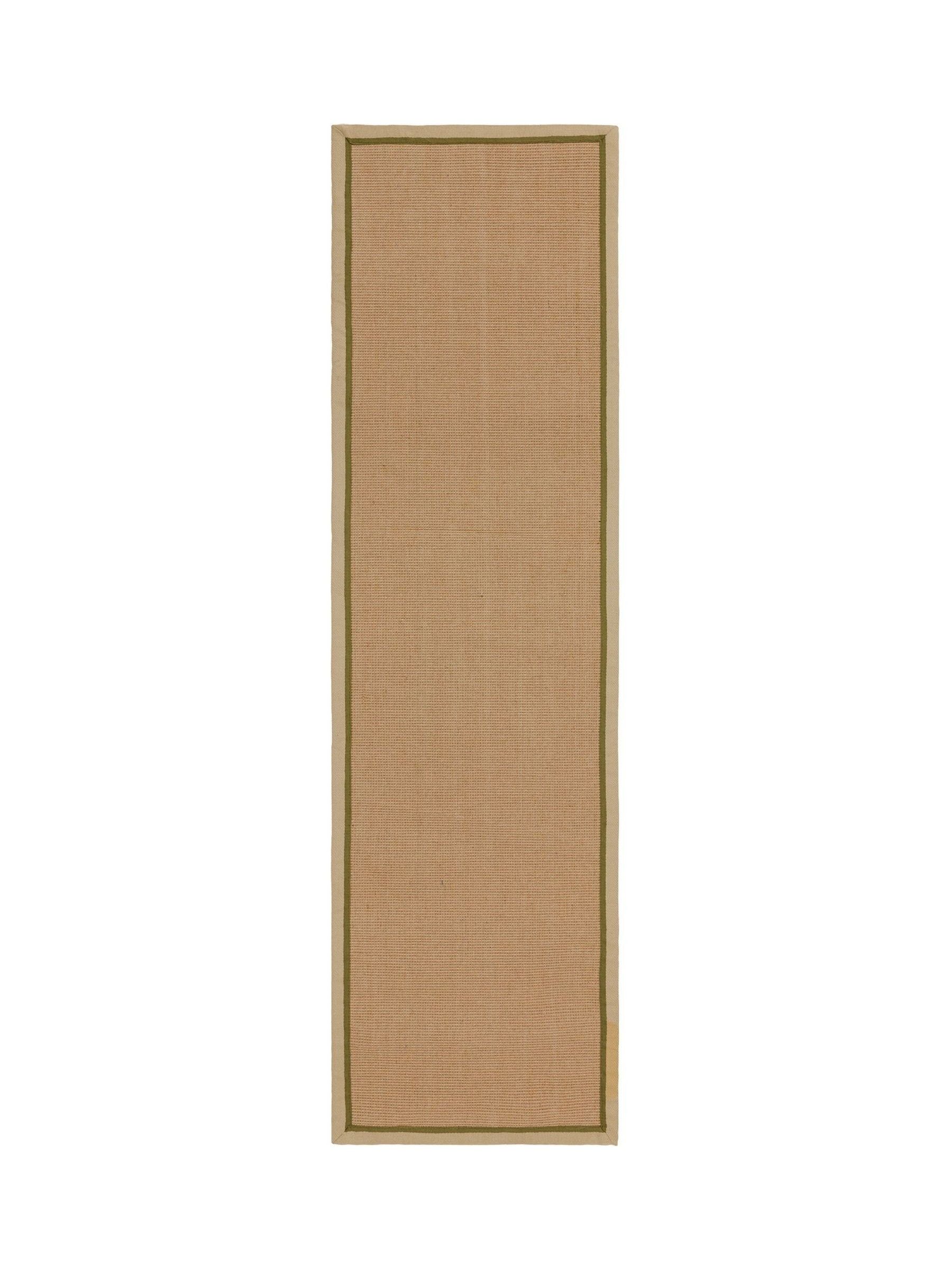 Asiatic Rugs Linen Sage Bordo boucle jute runner (British brand)