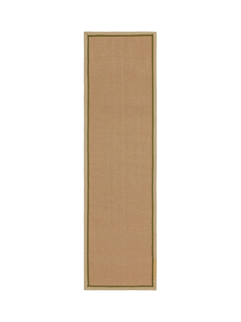 Asiatic Rugs Linen Sage Bordo boucle jute runner (British brand)