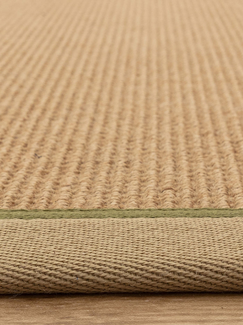 Asiatic Rugs Linen Sage Bordo boucle jute runner (British brand)
