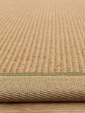 Asiatic Rugs Linen Sage Bordo boucle jute runner (British brand)