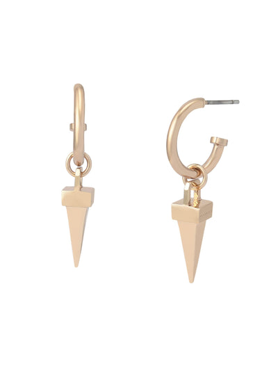 Next AllSaints Gold Tone Laio Spike Charm Huggie Earrings- Buy online at McGrocer