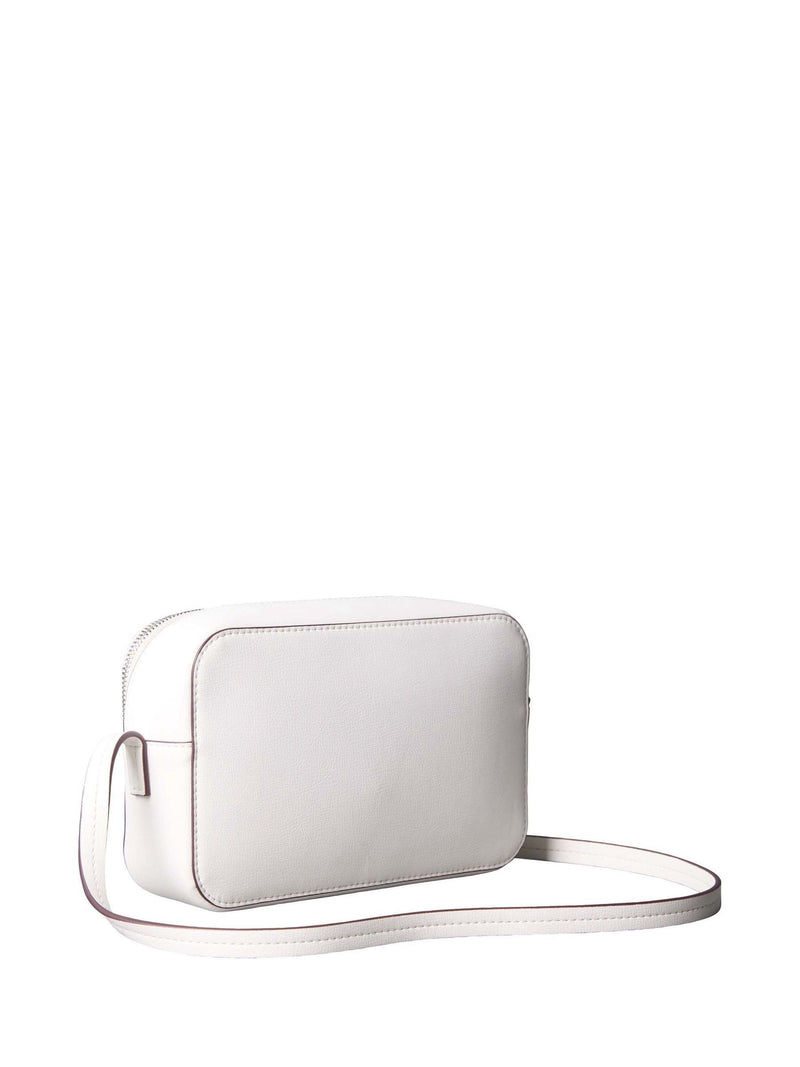 Calvin Klein white foil logo camera bag (British brand)