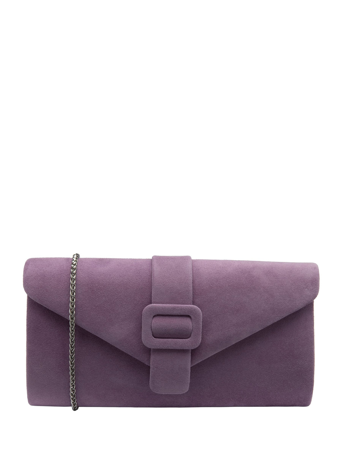Lotus purple clutch bag with chain, imported from the UK