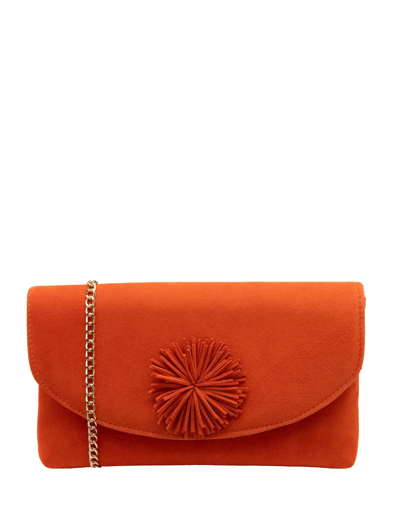 Lotus Green Clutch Bag with Chain