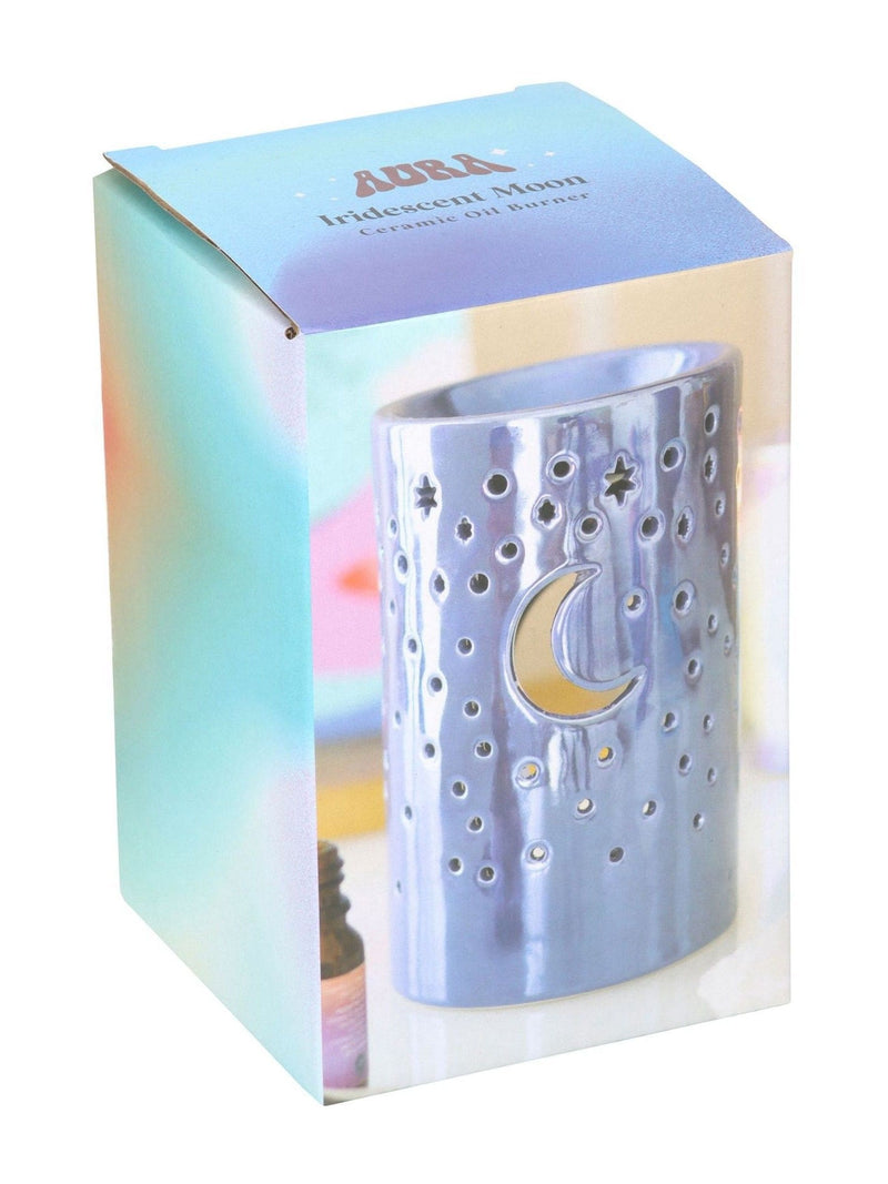 Something Different purple iridescent moon oil burner, imported from the UK