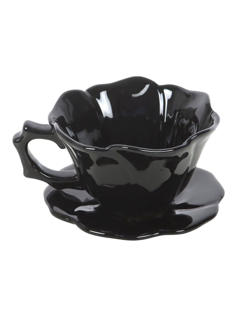 Something Different ceramic rose teacup and saucer, imported from the UK