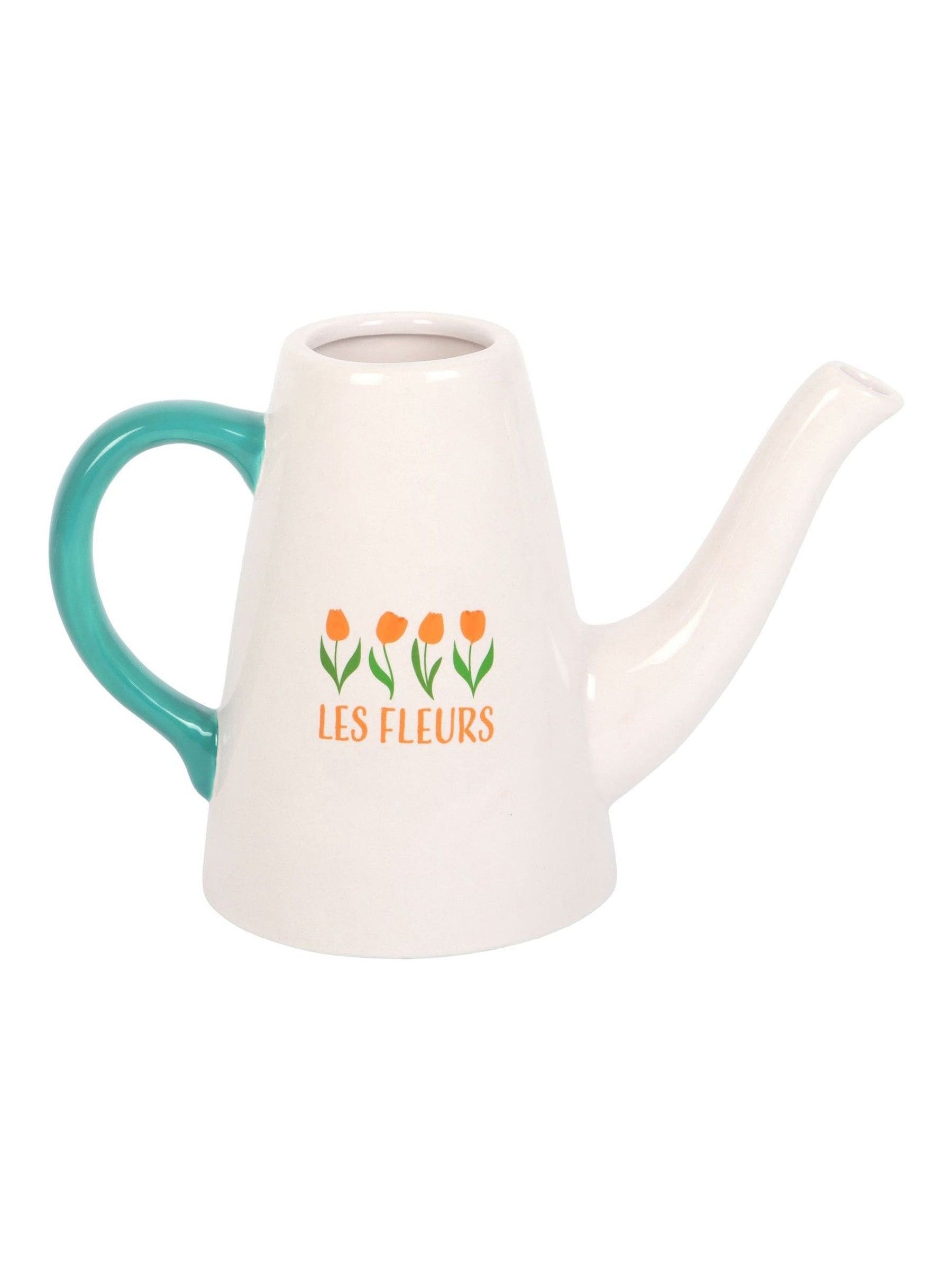 Something Different ceramic watering can Les Fleurs tulip design, UK version