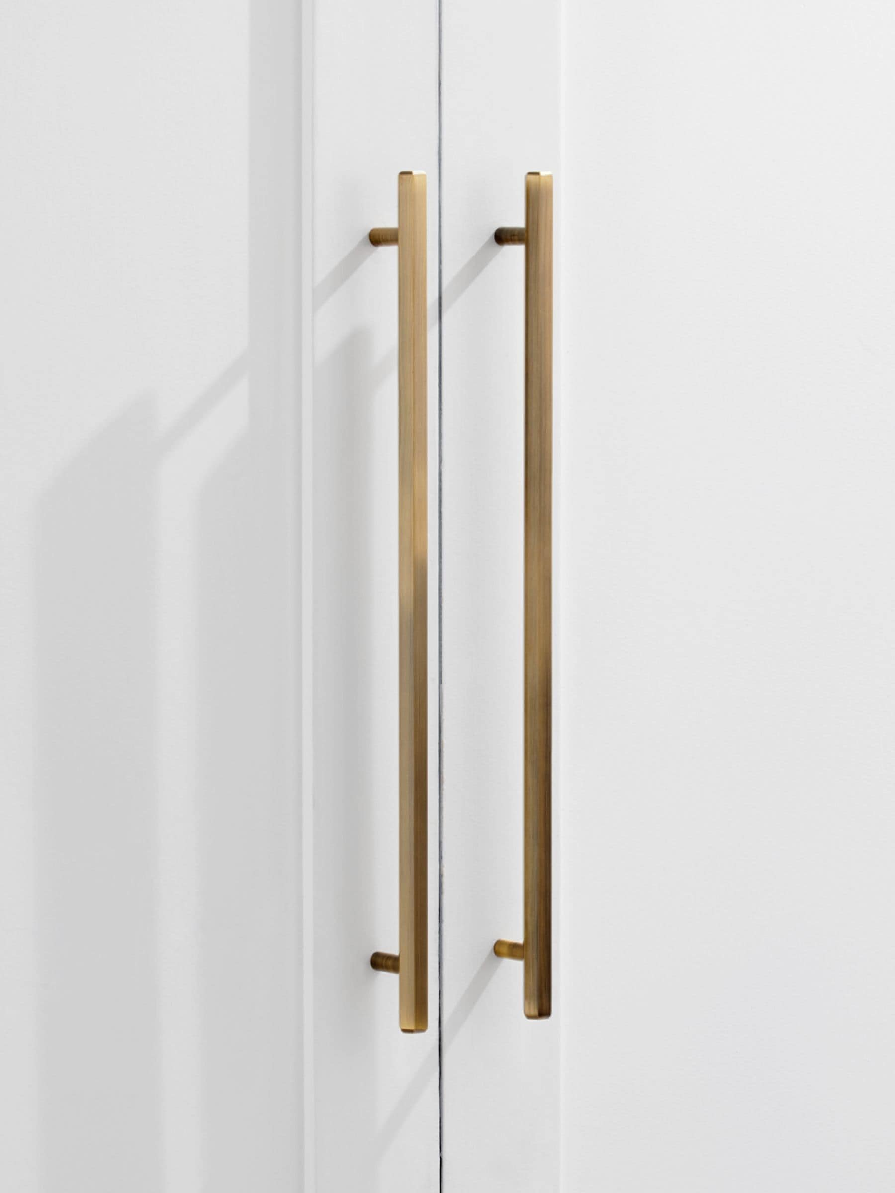 Pushka Home gold hexagonal cabinet handle 450mm (British brand)