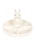 Something Different white bunny chip and dip dish 19cm (British brand)
