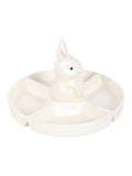 Something Different white bunny chip and dip dish 19cm (British brand)
