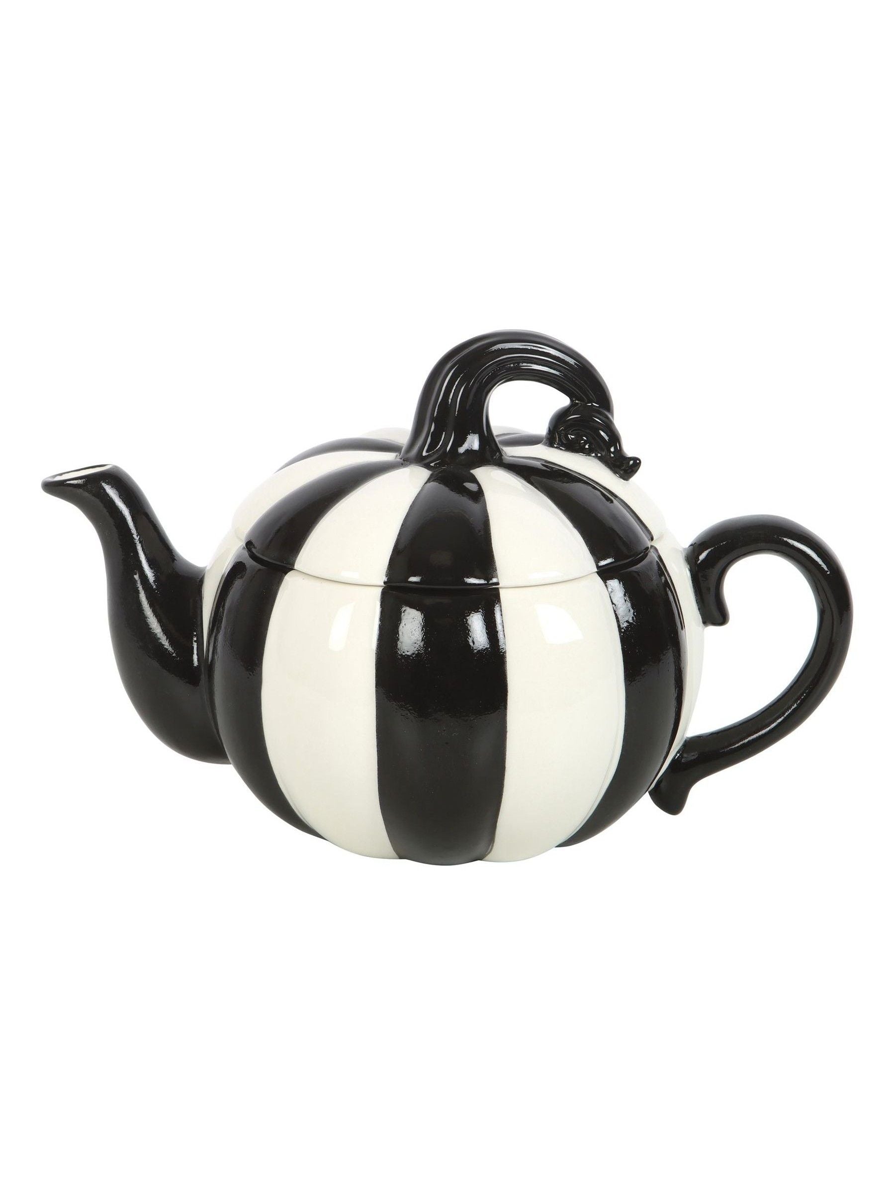 Something Different black striped pumpkin teapot 500ml (British brand)