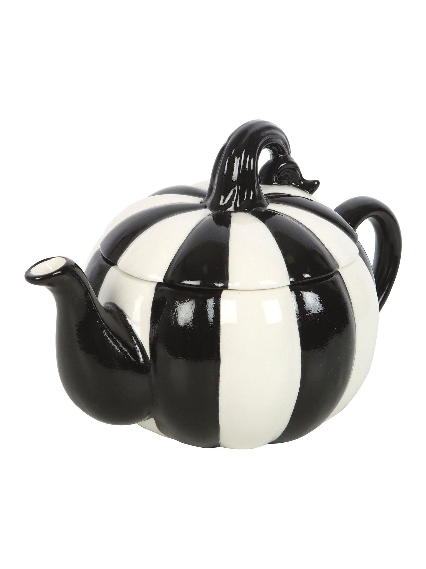 Something Different black striped pumpkin teapot 500ml (British brand)