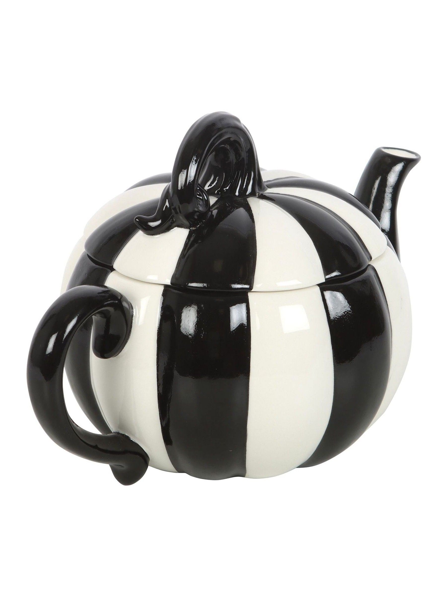 Something Different black striped pumpkin teapot 500ml (British brand)
