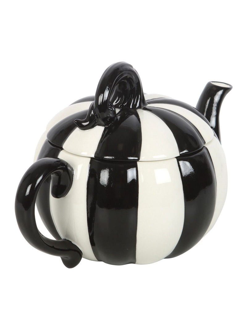 Something Different black striped pumpkin teapot 500ml (British brand)