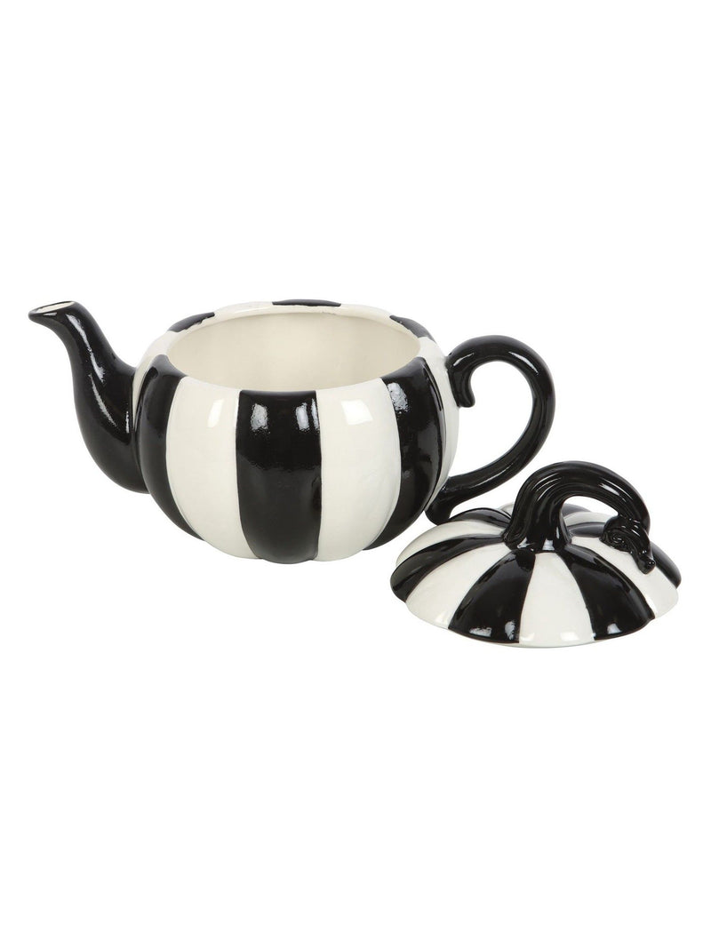 Something Different black striped pumpkin teapot 500ml (British brand)