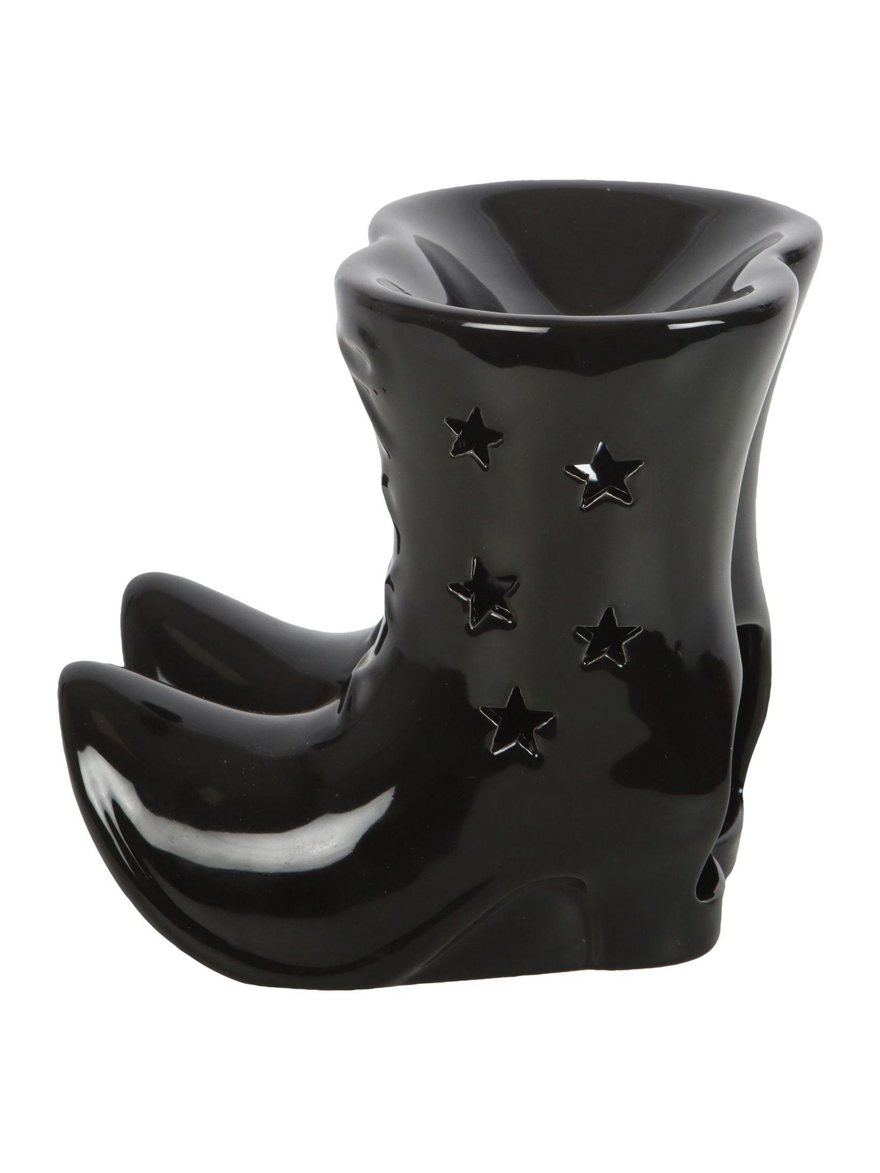 Something Different black witch boots ceramic oil burner - British product