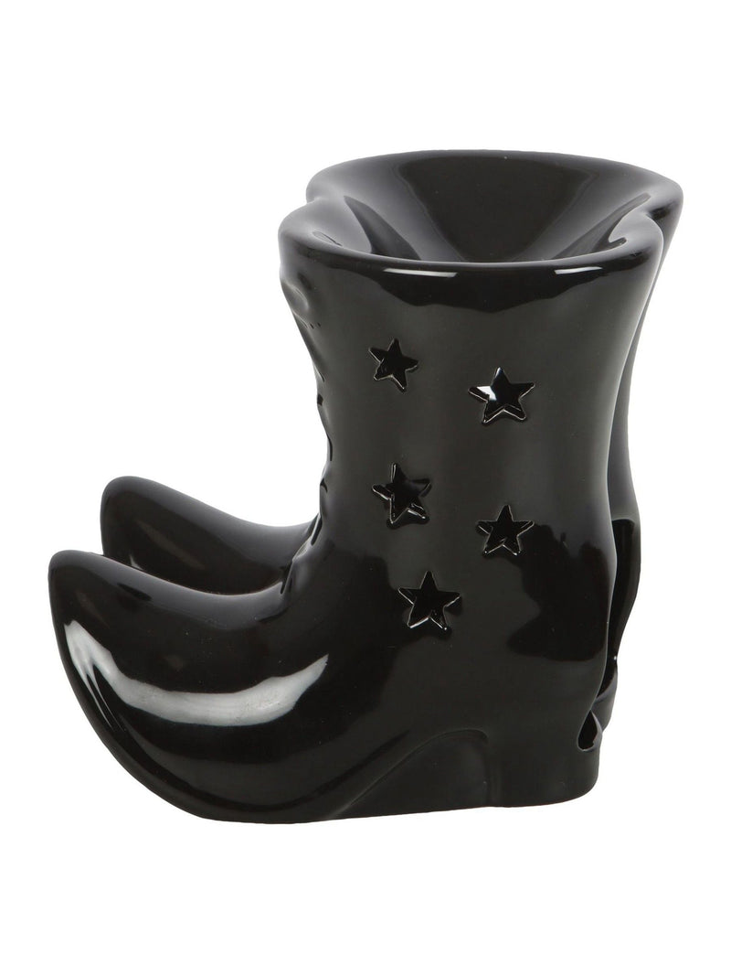 Something Different black witch boots ceramic oil burner - British product