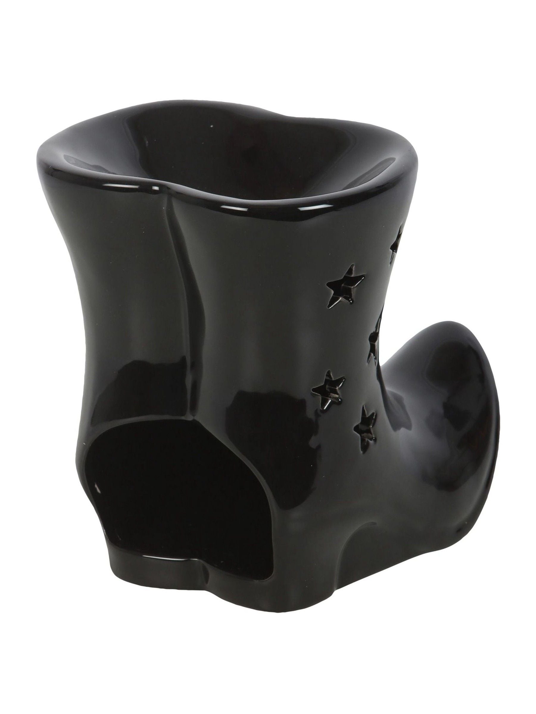 Something Different black witch boots ceramic oil burner - British product