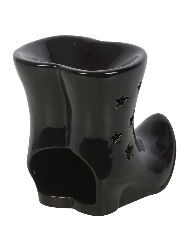 Something Different black witch boots ceramic oil burner - British product