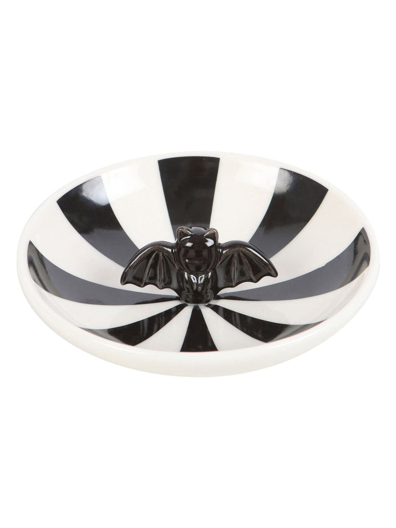 Something Different black striped bat trinket dish 11.5 cm - British product