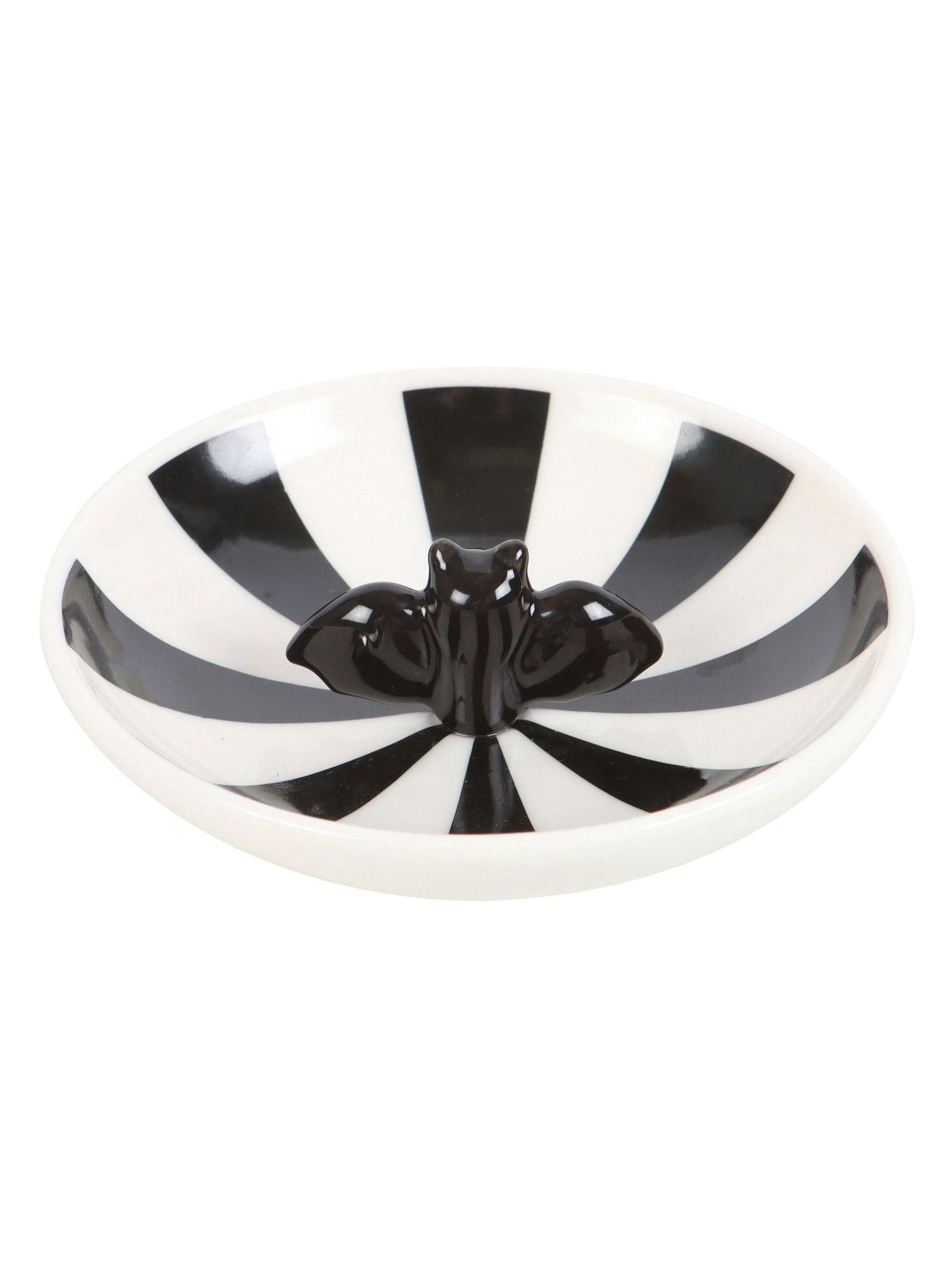 Something Different black striped bat trinket dish 11.5 cm - British product
