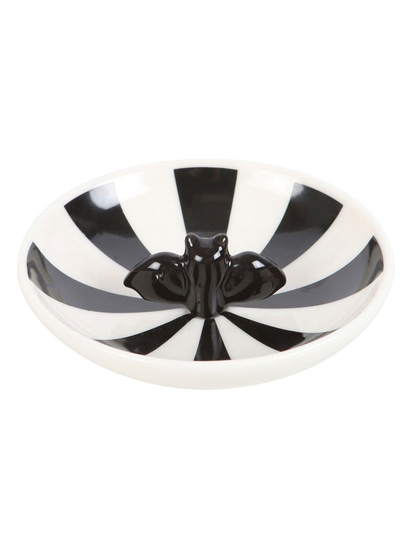 Something Different black striped bat trinket dish 11.5 cm - British product