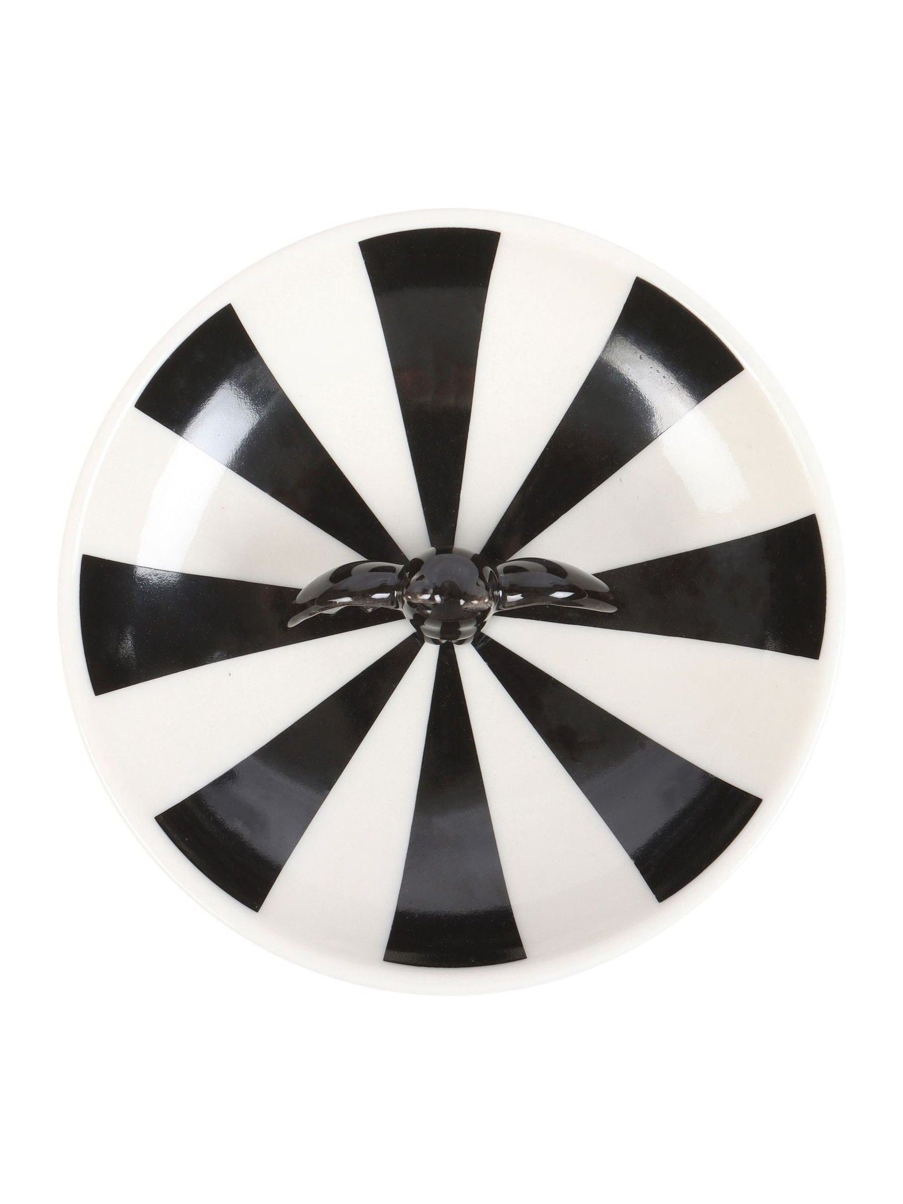 Something Different black striped bat trinket dish 11.5 cm - British product